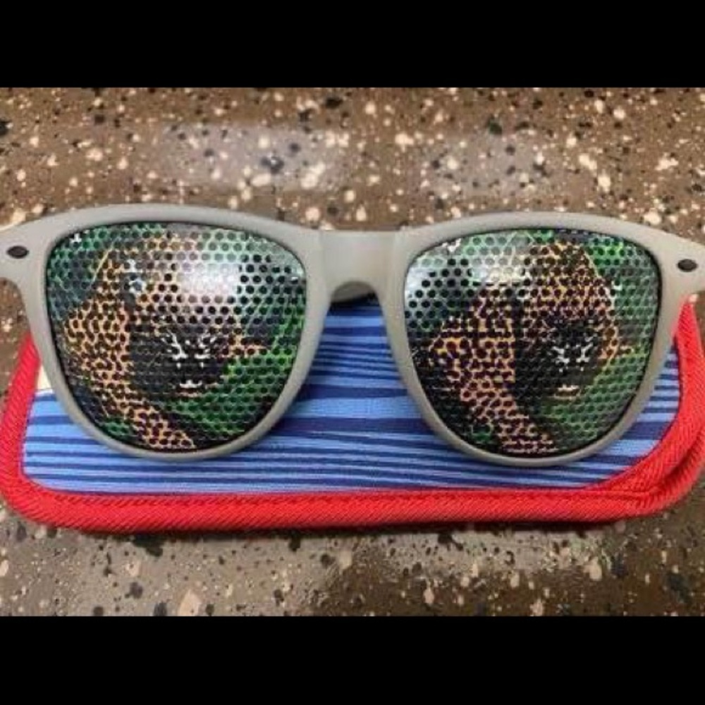 Neff Cheetah Lens Sunglasses with soft Knockaround case